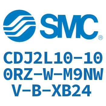 脚座型不锈钢迷你气缸 CDJ2L10-100RZ-W-M9NWV-B-XB24