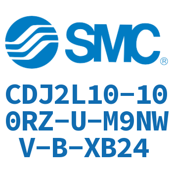 脚座型不锈钢迷你气缸 CDJ2L10-100RZ-U-M9NWV-B-XB24