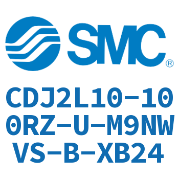 脚座型不锈钢迷你气缸 CDJ2L10-100RZ-U-M9NWVS-B-XB24