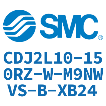 脚座型不锈钢迷你气缸 CDJ2L10-150RZ-W-M9NWVS-B-XB24
