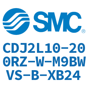 脚座型不锈钢迷你气缸 CDJ2L10-200RZ-W-M9BWVS-B-XB24