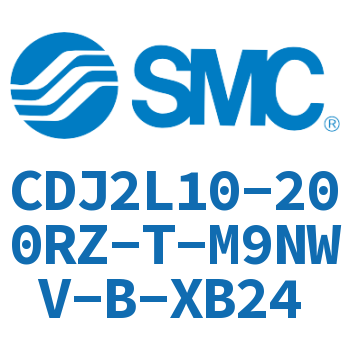 脚座型不锈钢迷你气缸 CDJ2L10-200RZ-T-M9NWV-B-XB24