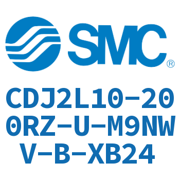 脚座型不锈钢迷你气缸 CDJ2L10-200RZ-U-M9NWV-B-XB24