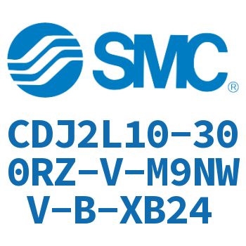 脚座型不锈钢迷你气缸 CDJ2L10-300RZ-V-M9NWV-B-XB24