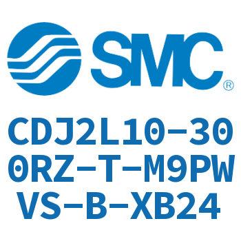脚座型不锈钢迷你气缸 CDJ2L10-300RZ-T-M9PWVS-B-XB24