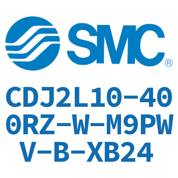 脚座型不锈钢迷你气缸 CDJ2L10-400RZ-W-M9PWV-B-XB24