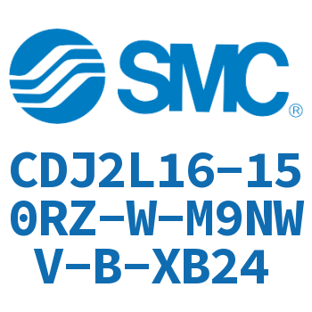 脚座型不锈钢迷你气缸 CDJ2L16-150RZ-W-M9NWV-B-XB24
