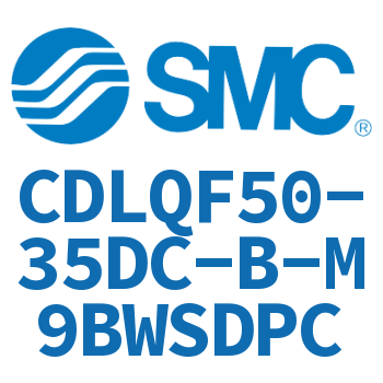 Rod side flange thin locking cylinder-CDLQF50-35DC-B-M9BWSDPC