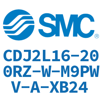 脚座型不锈钢迷你气缸 CDJ2L16-200RZ-W-M9PWV-A-XB24