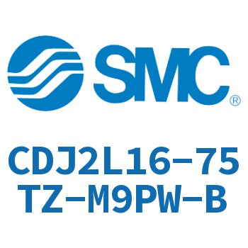 脚座型不锈钢迷你气缸 CDJ2L16-75TZ-M9PW-B
