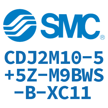 迷你气缸 CDJ2M10-5+5Z-M9BWS-B-XC11