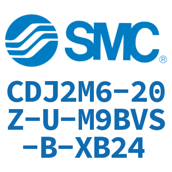 脚座型不锈钢迷你气缸 CDJ2M6-20Z-U-M9BVS-B-XB24