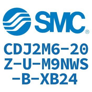 脚座型不锈钢迷你气缸 CDJ2M6-20Z-U-M9NWS-B-XB24