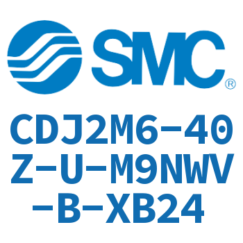 脚座型不锈钢迷你气缸 CDJ2M6-40Z-U-M9NWV-B-XB24
