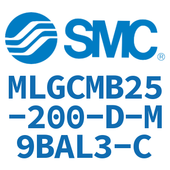 带导杆气缸/小型内置带锁气缸-MLGCMB25-200-D-M9BAL3-C
