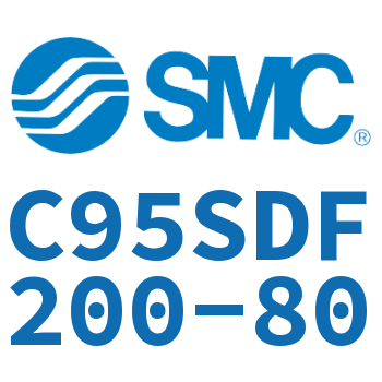 杆侧法兰型标准气缸-C95SDF200-80