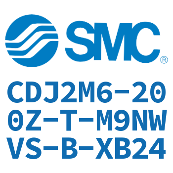 脚座型不锈钢迷你气缸 CDJ2M6-200Z-T-M9NWVS-B-XB24