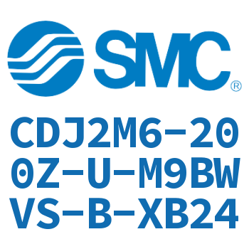 脚座型不锈钢迷你气缸 CDJ2M6-200Z-U-M9BWVS-B-XB24