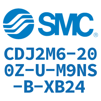 脚座型不锈钢迷你气缸 CDJ2M6-200Z-U-M9NS-B-XB24