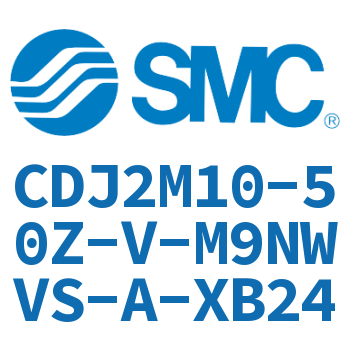 脚座型不锈钢迷你气缸 CDJ2M10-50Z-V-M9NWVS-A-XB24