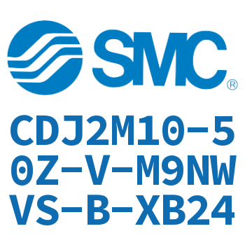 脚座型不锈钢迷你气缸 CDJ2M10-50Z-V-M9NWVS-B-XB24