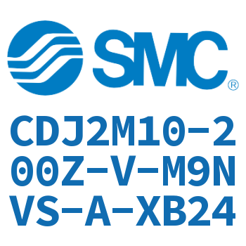 脚座型不锈钢迷你气缸 CDJ2M10-200Z-V-M9NVS-A-XB24