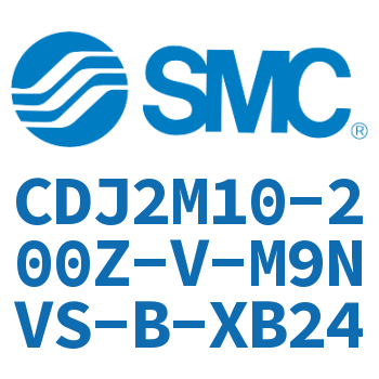 脚座型不锈钢迷你气缸 CDJ2M10-200Z-V-M9NVS-B-XB24