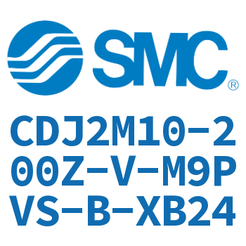 脚座型不锈钢迷你气缸 CDJ2M10-200Z-V-M9PVS-B-XB24