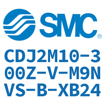 脚座型不锈钢迷你气缸 CDJ2M10-300Z-V-M9NVS-B-XB24