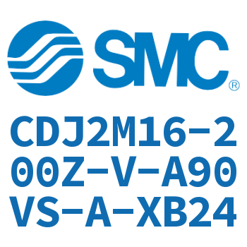 脚座型不锈钢迷你气缸 CDJ2M16-200Z-V-A90VS-A-XB24