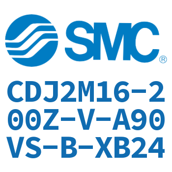 脚座型不锈钢迷你气缸 CDJ2M16-200Z-V-A90VS-B-XB24