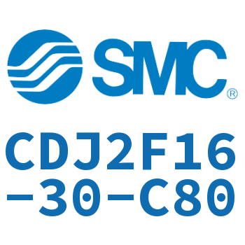 法兰型不锈钢迷你气缸 CDJ2F16-30-C80