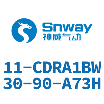 齿轮齿条型摆动气缸 11-CDRA1BW30-90-A73H