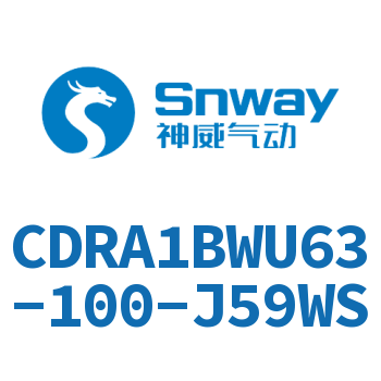 内置磁环双轴角度可调节摆动气缸-CDRA1BWU63-100-J59WS