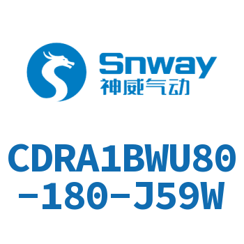 内置磁环双轴角度可调节摆动气缸-CDRA1BWU80-180-J59W