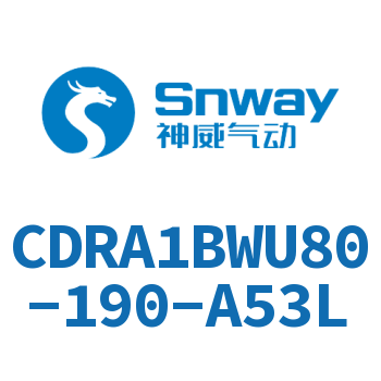内置磁环双轴角度可调节摆动气缸-CDRA1BWU80-190-A53L