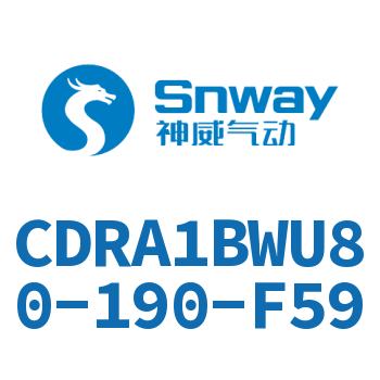 内置磁环双轴角度可调节摆动气缸-CDRA1BWU80-190-F59