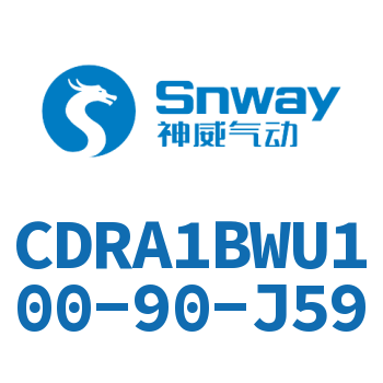 内置磁环双轴角度可调节摆动气缸-CDRA1BWU100-90-J59