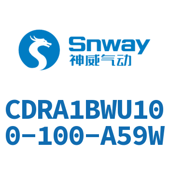 内置磁环双轴角度可调节摆动气缸-CDRA1BWU100-100-A59W