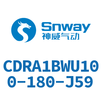 内置磁环双轴角度可调节摆动气缸-CDRA1BWU100-180-J59