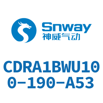内置磁环双轴角度可调节摆动气缸-CDRA1BWU100-190-A53