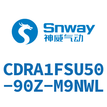 内置磁环法兰型单轴角度可调节摆动气缸-CDRA1FSU50-90Z-M9NWL