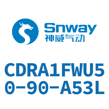 内置磁环法兰型双轴角度可调节摆动气缸-CDRA1FWU50-90-A53L