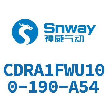 内置磁环法兰型双轴角度可调节摆动气缸-CDRA1FWU100-190-A54