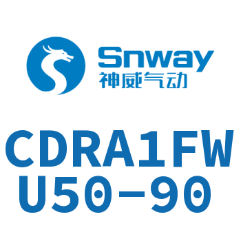 内置磁环法兰型双轴角度可调节摆动气缸-CDRA1FWU50-90