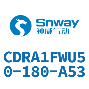 内置磁环法兰型双轴角度可调节摆动气缸-CDRA1FWU50-180-A53