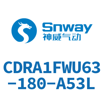 内置磁环法兰型双轴角度可调节摆动气缸-CDRA1FWU63-180-A53L