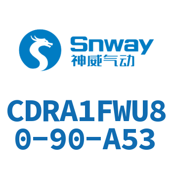 内置磁环法兰型双轴角度可调节摆动气缸-CDRA1FWU80-90-A53