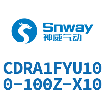 内置磁环法兰型双轴键角度可调节摆动气缸-CDRA1FYU100-100Z-X10