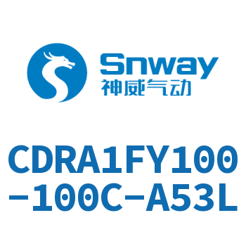 内置磁环法兰型双轴摆动气缸-CDRA1FY100-100C-A53L